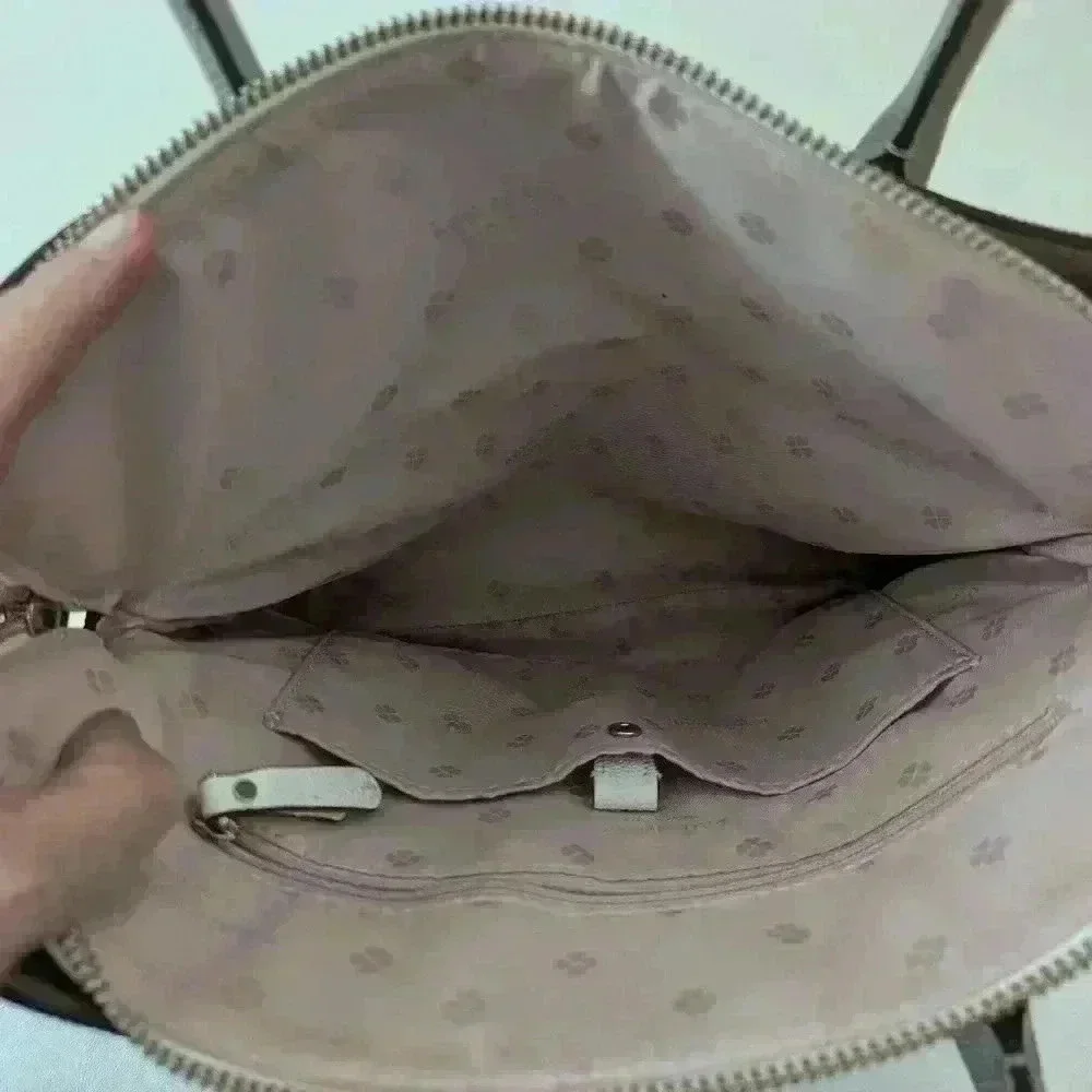 Kate Spade Margaux Large Satchel in Blush and White